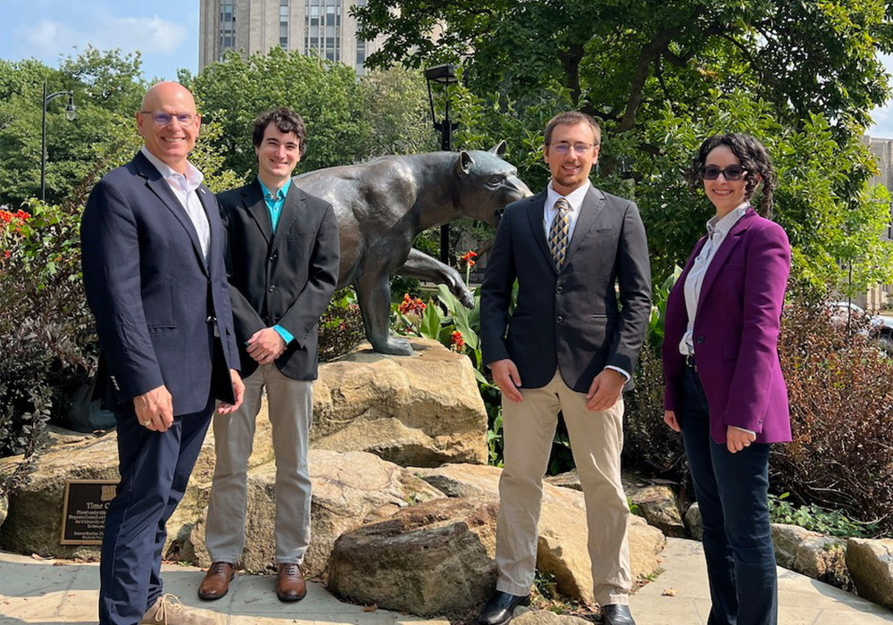 (L-R): Robert Cunningham, Robert Esswein, Quincy Bayer, and Mai Abdelhakim