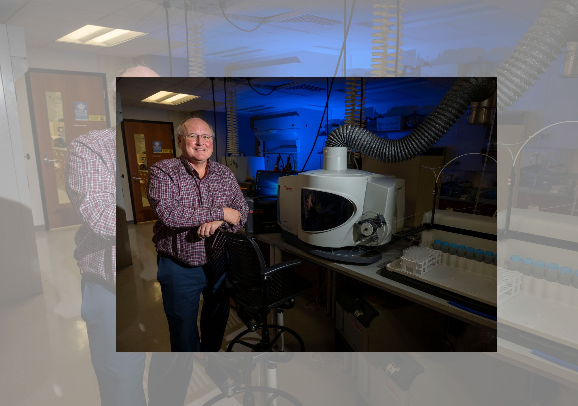 Brian Gleeson in his lab (photo credit: Tom Altany)