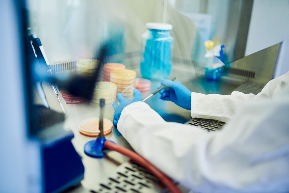 Tech working in a lab