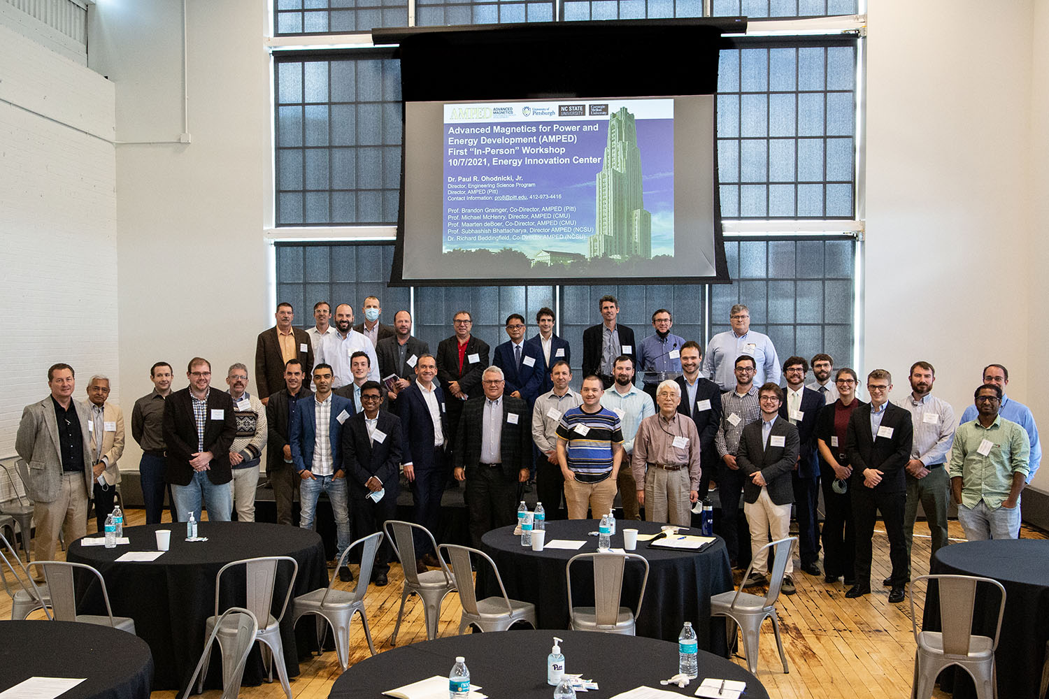 Attendees at the AMPED Consortium's first meeting in October 2021