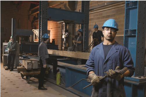 Workers in a factory