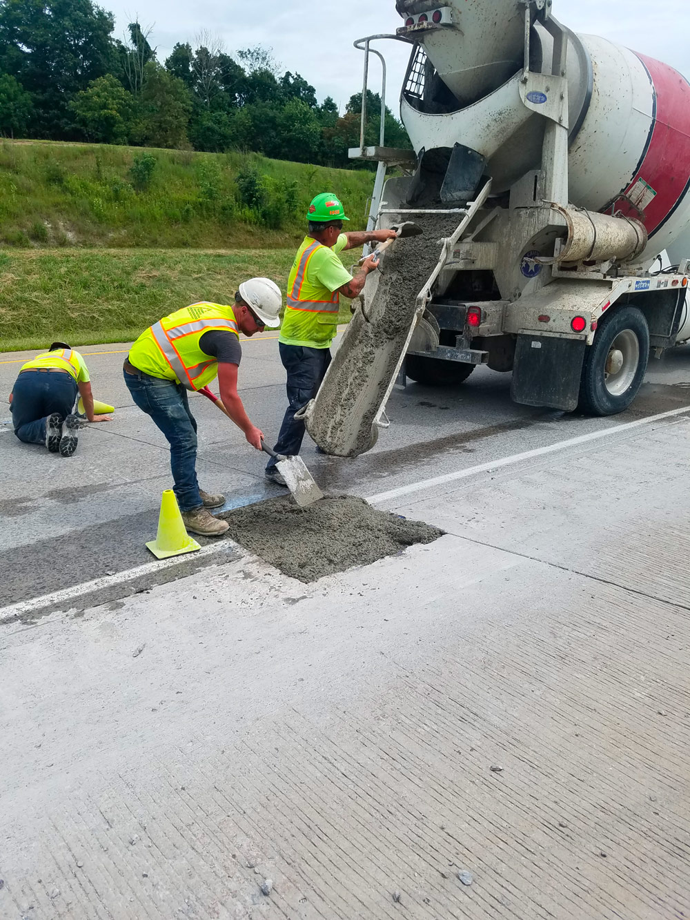 concrete repair work