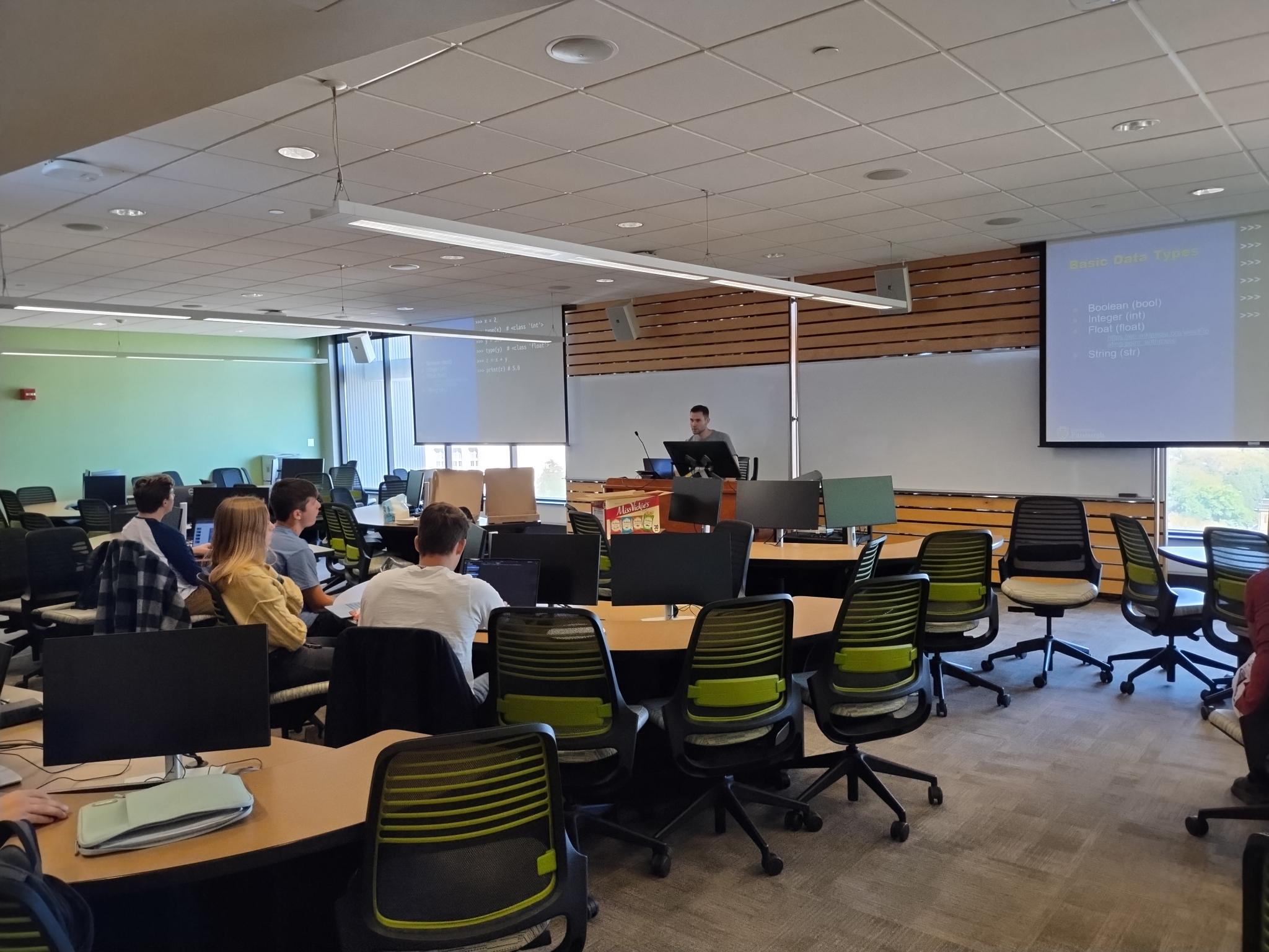 INFORMS workshop in computer room