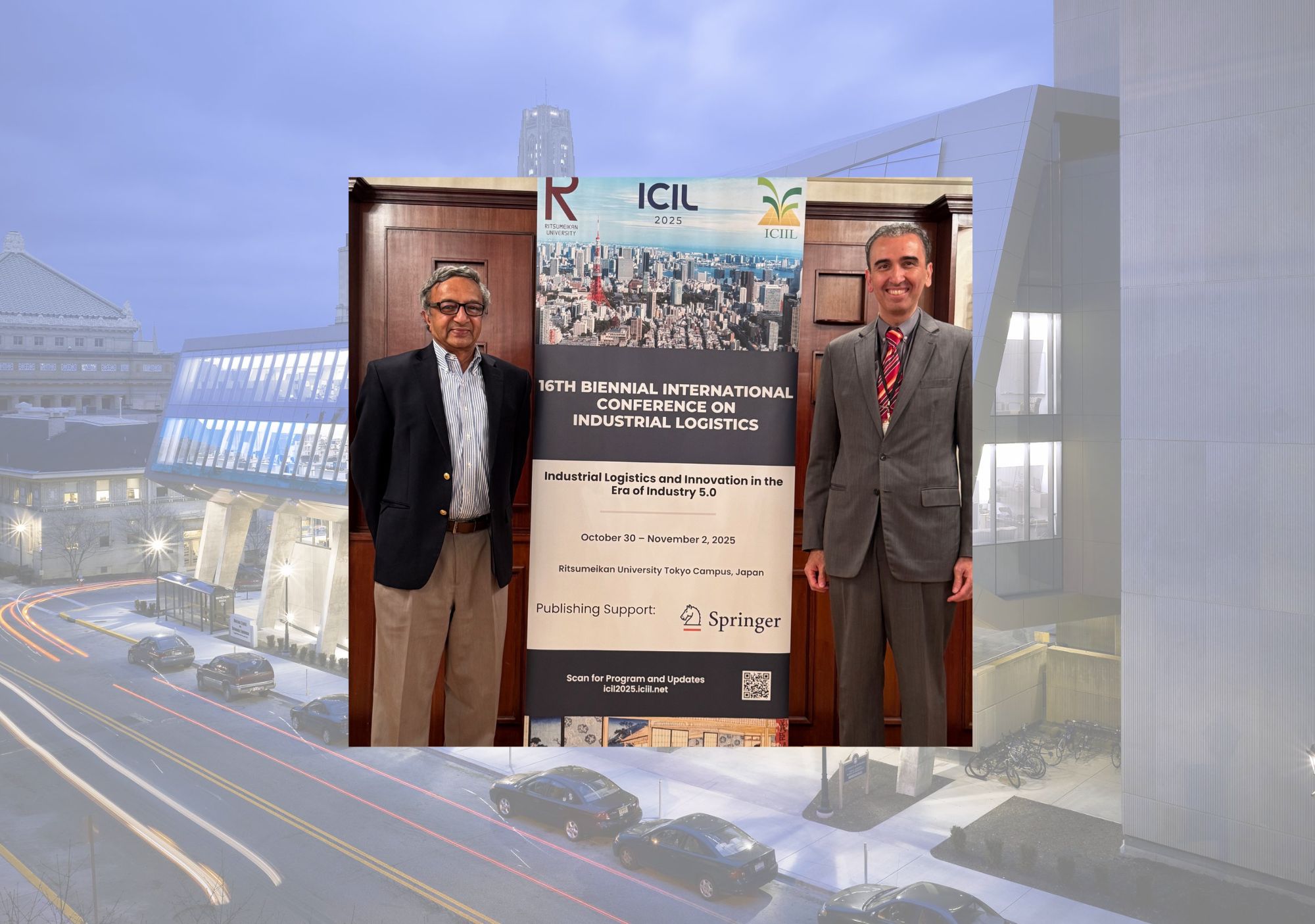 Jayant Rajgopal with Pitt alumnus Ugur Aytun Ozturk