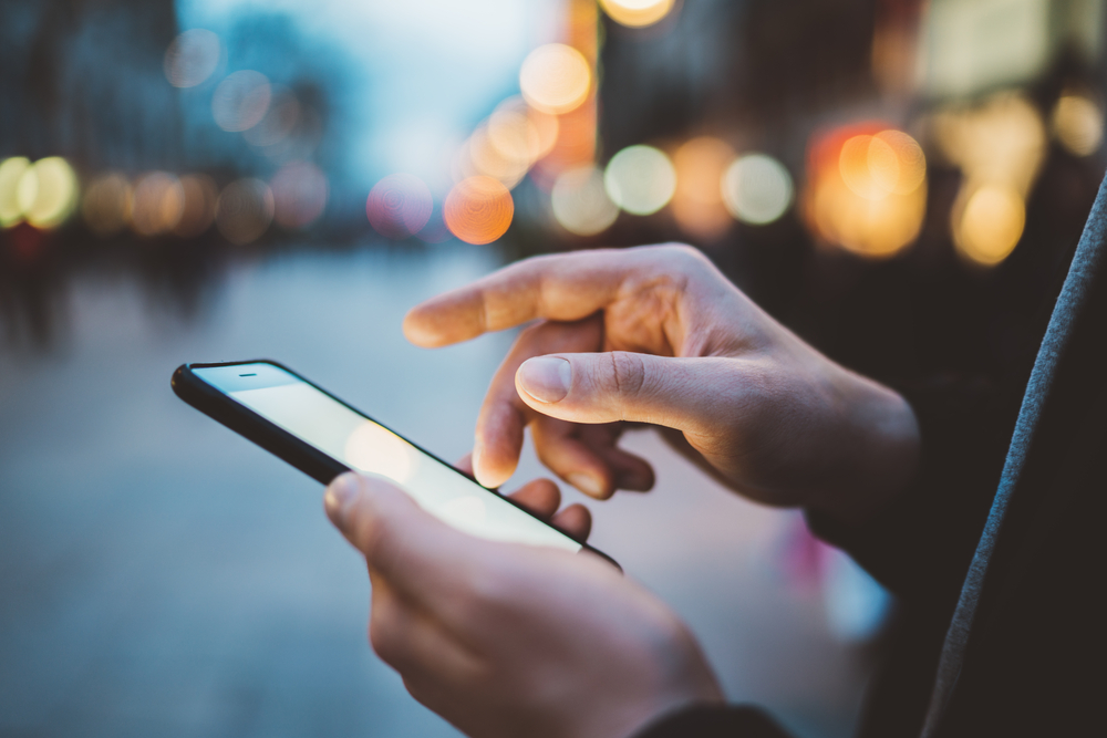 Person using a phone