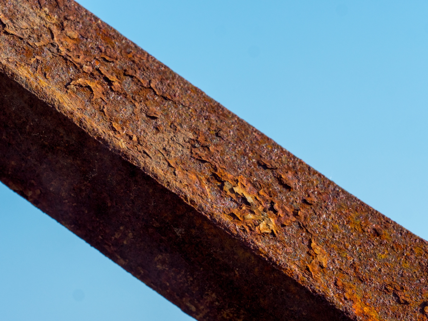 steel beam rust