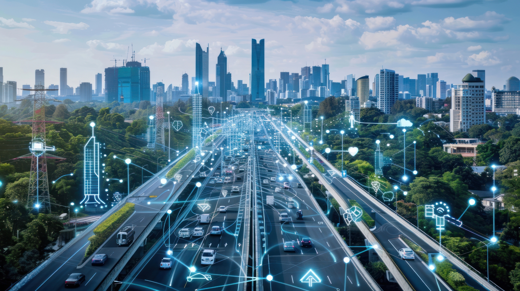 A smart city powered by AI-driven renewable energy solutions