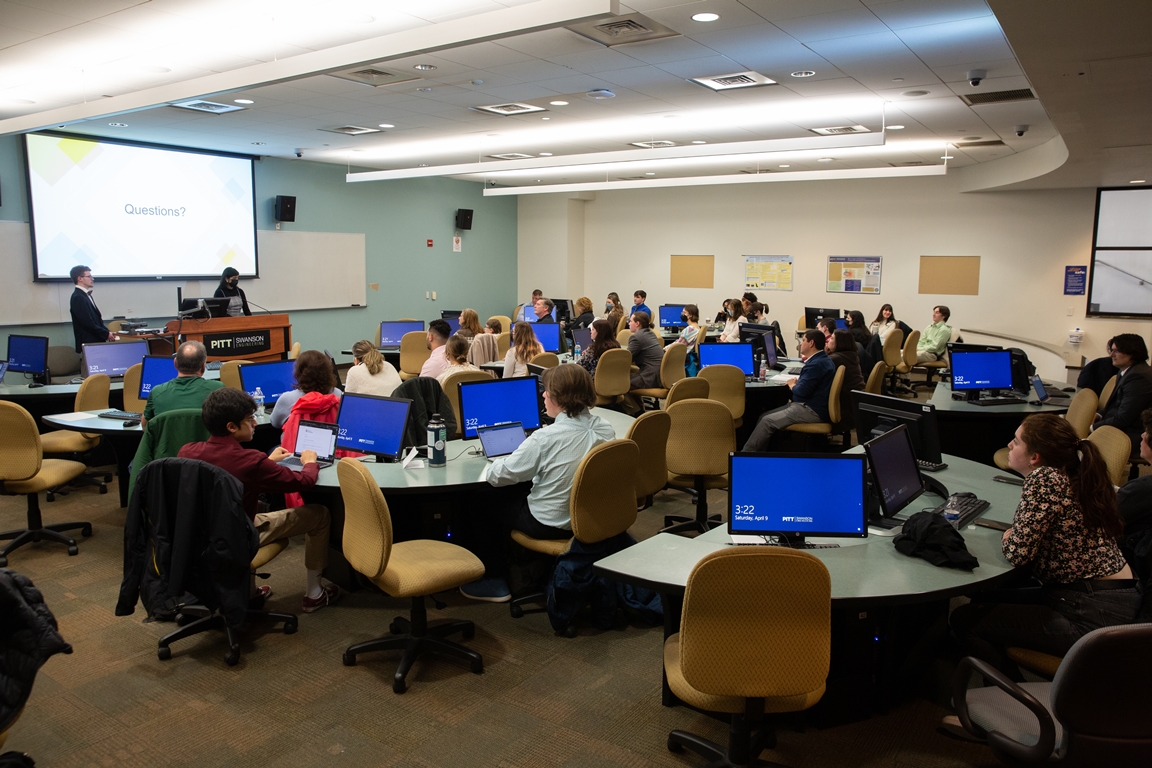 Students in a classroom lab