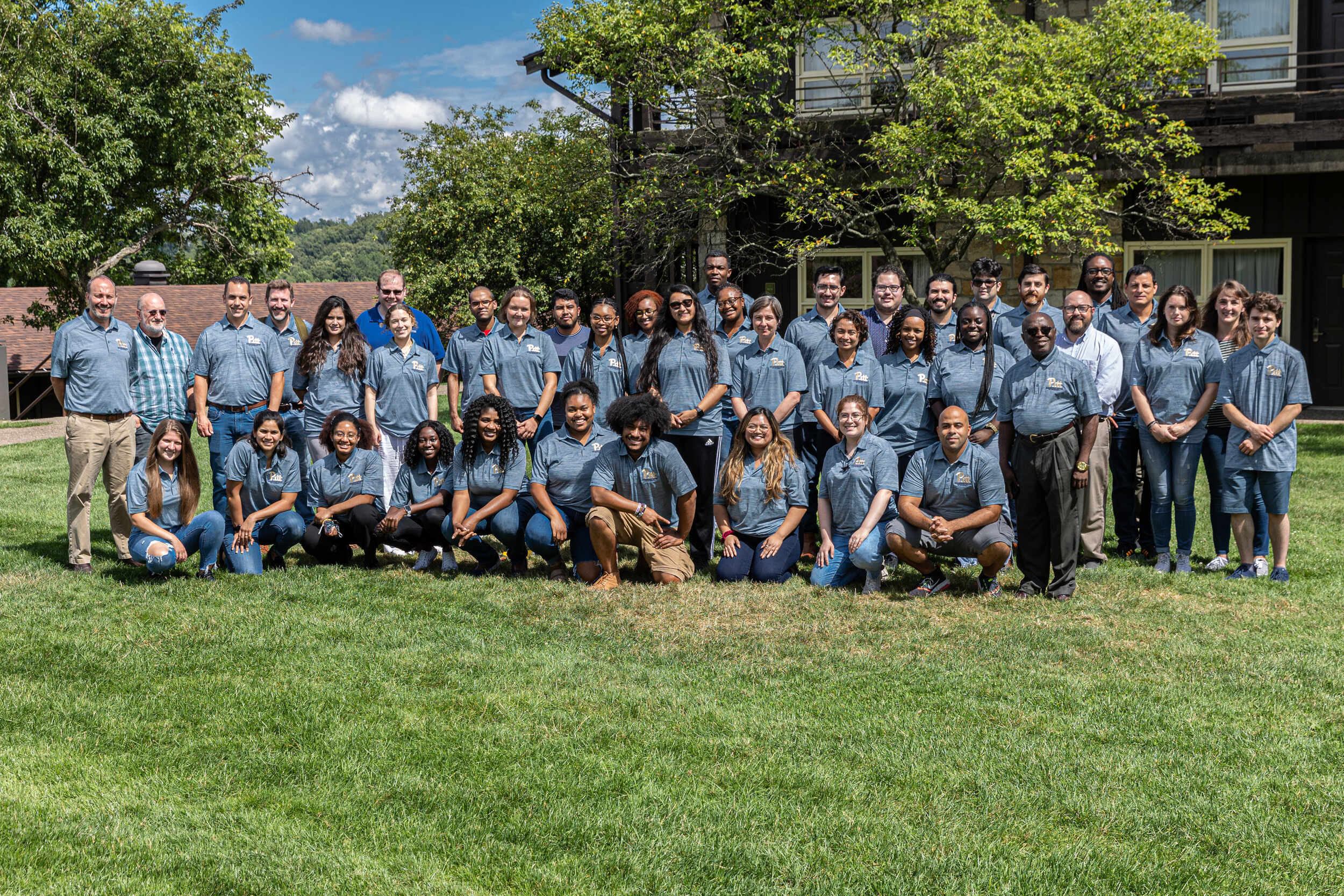 Group photo of students outside