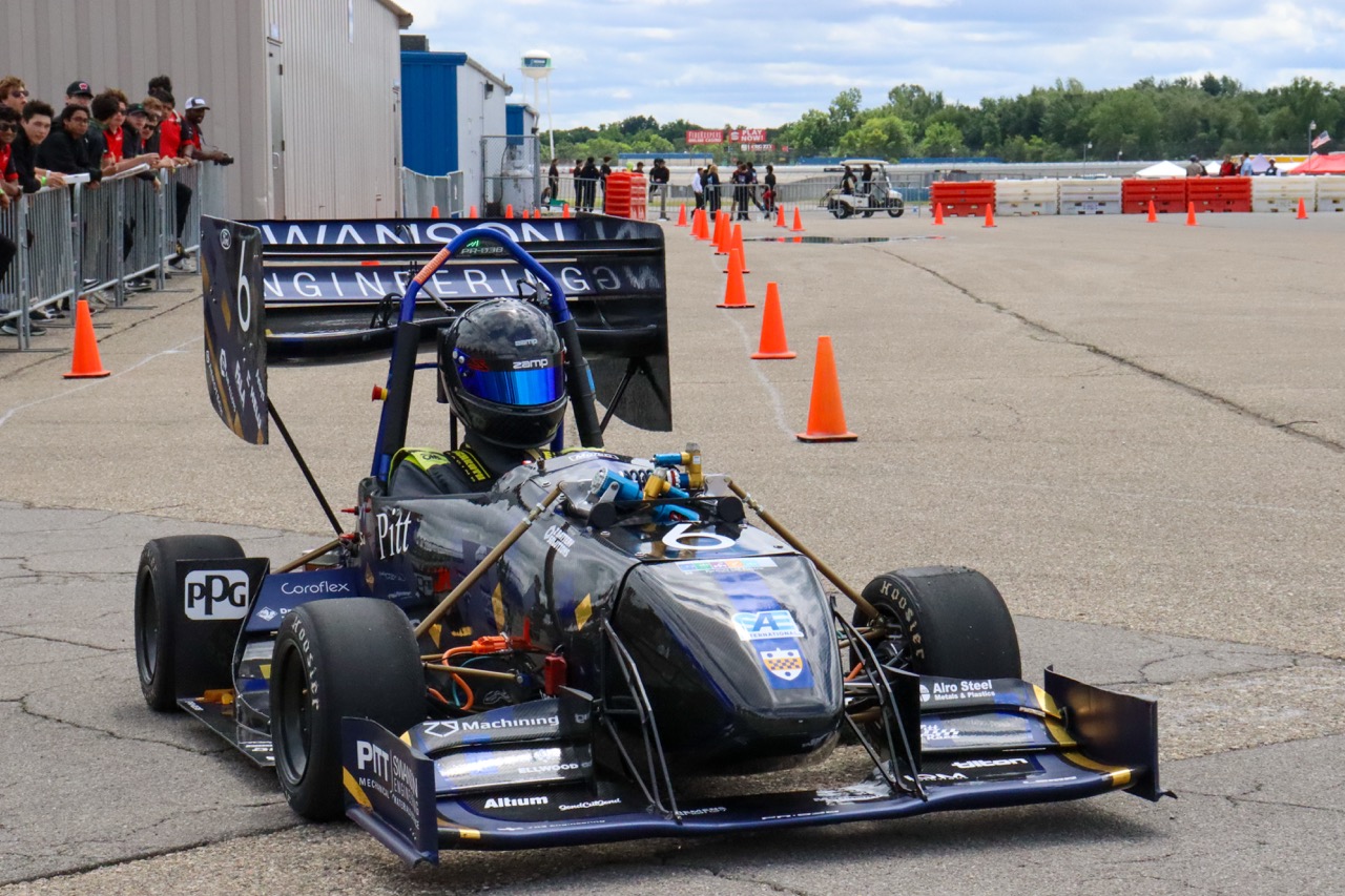 Panther Racing's FSAE car in Michigan.