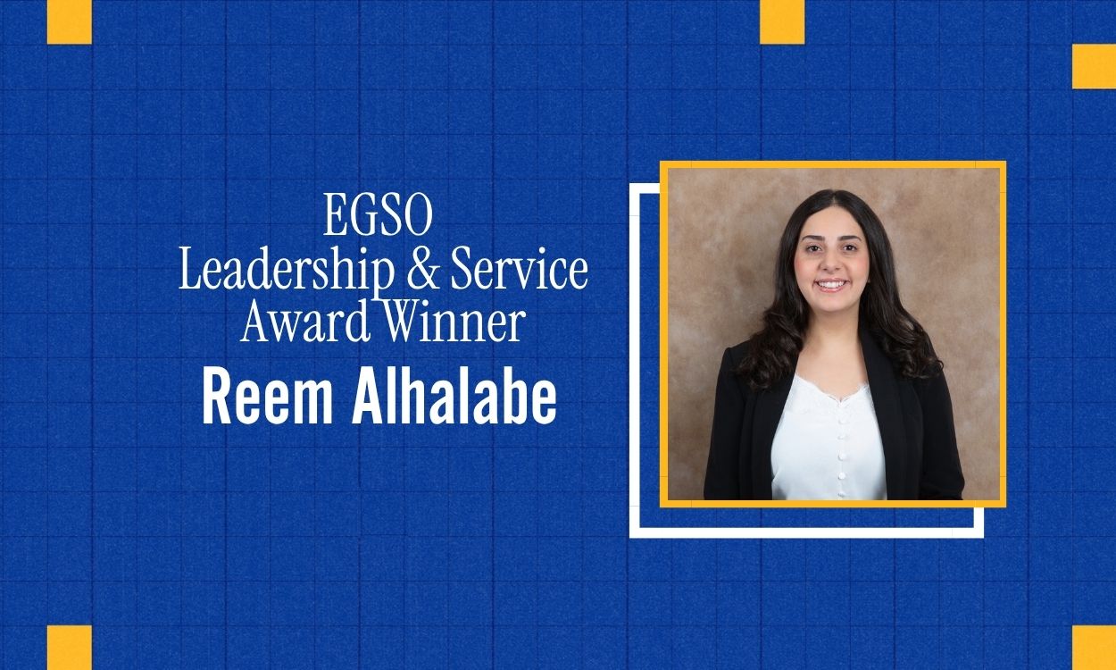 Image of Reem Alhalabe wins EGSO Leadership and Service Award