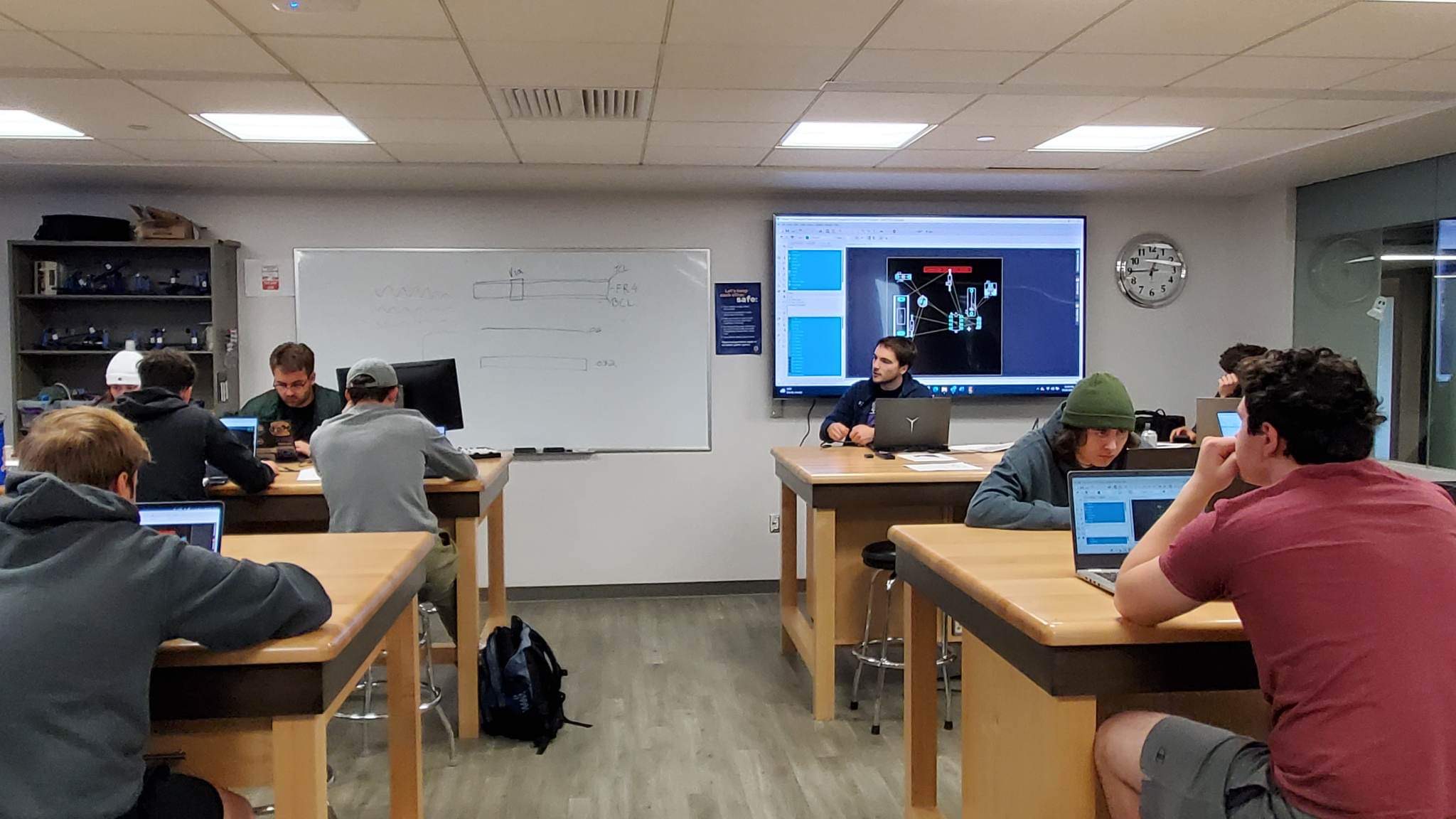 Students sitting in the Design Education Laboratory 