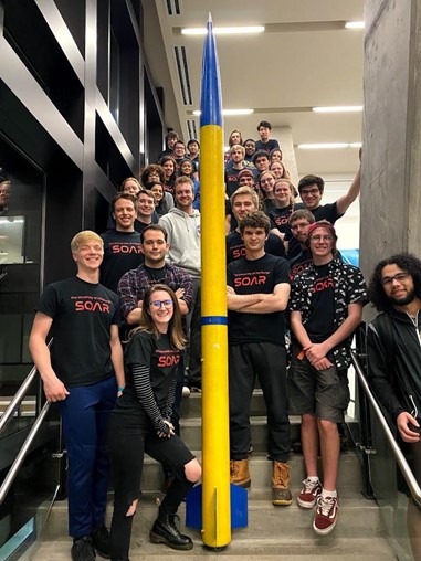 rocket launch competition group photo 