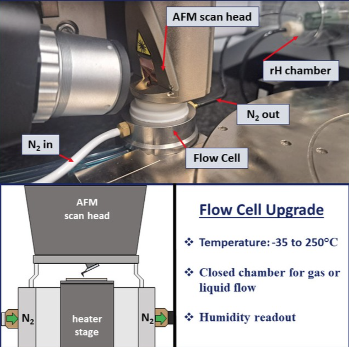 AFM scan Head of Flow Cell Upgrade