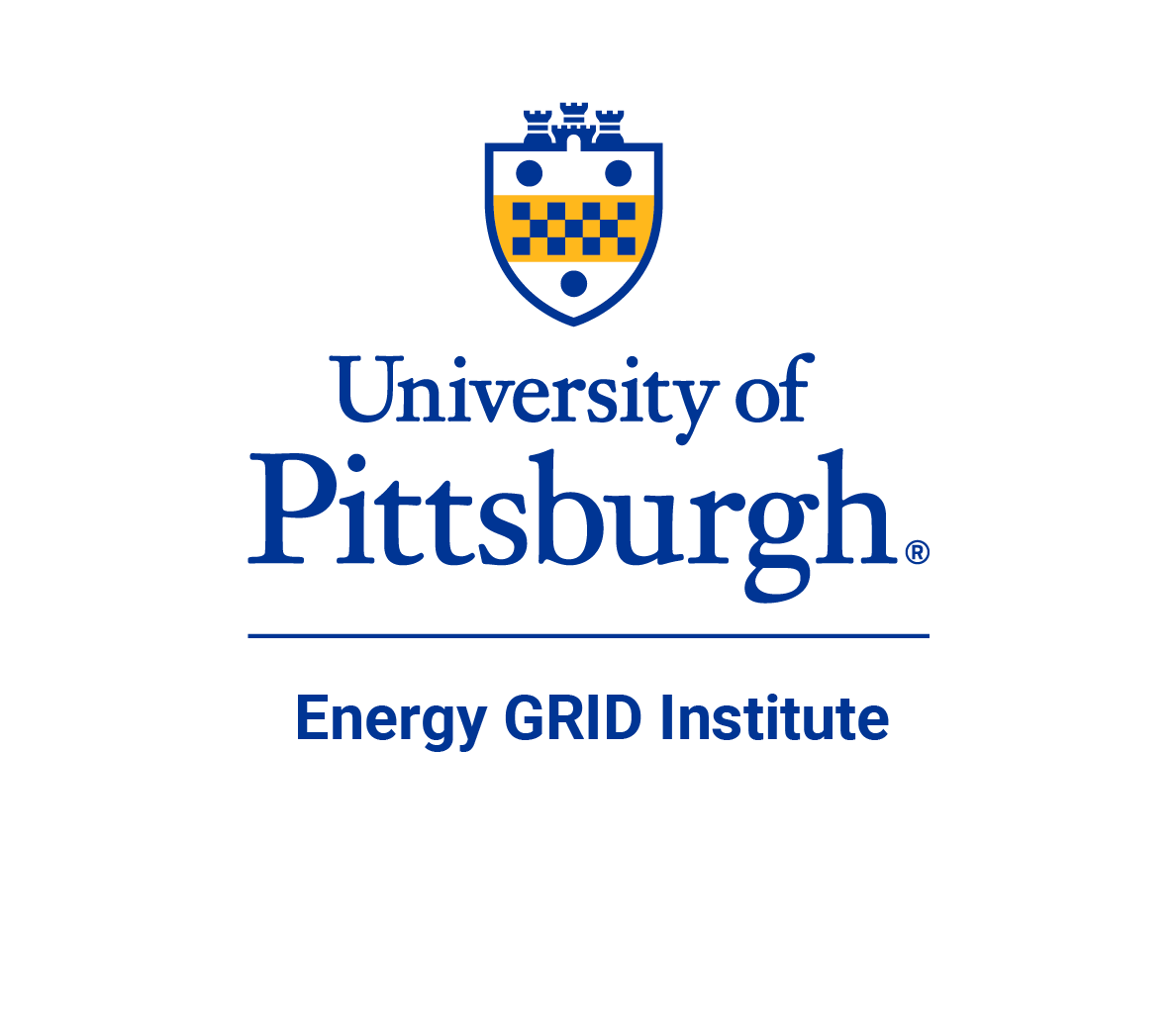 Grid institute wordmark with university of Pittsburgh above it