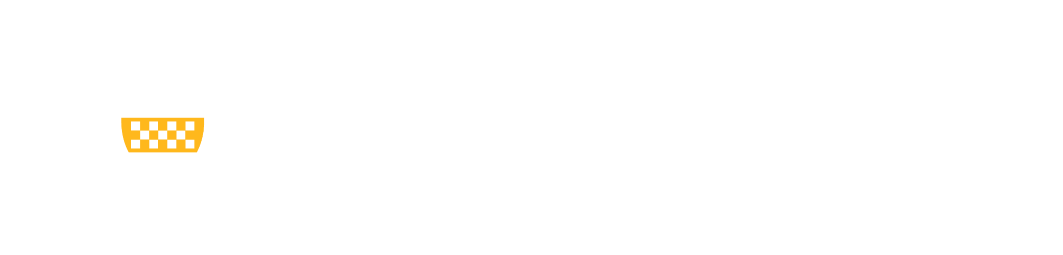 Grid institute wordmark in white and gold