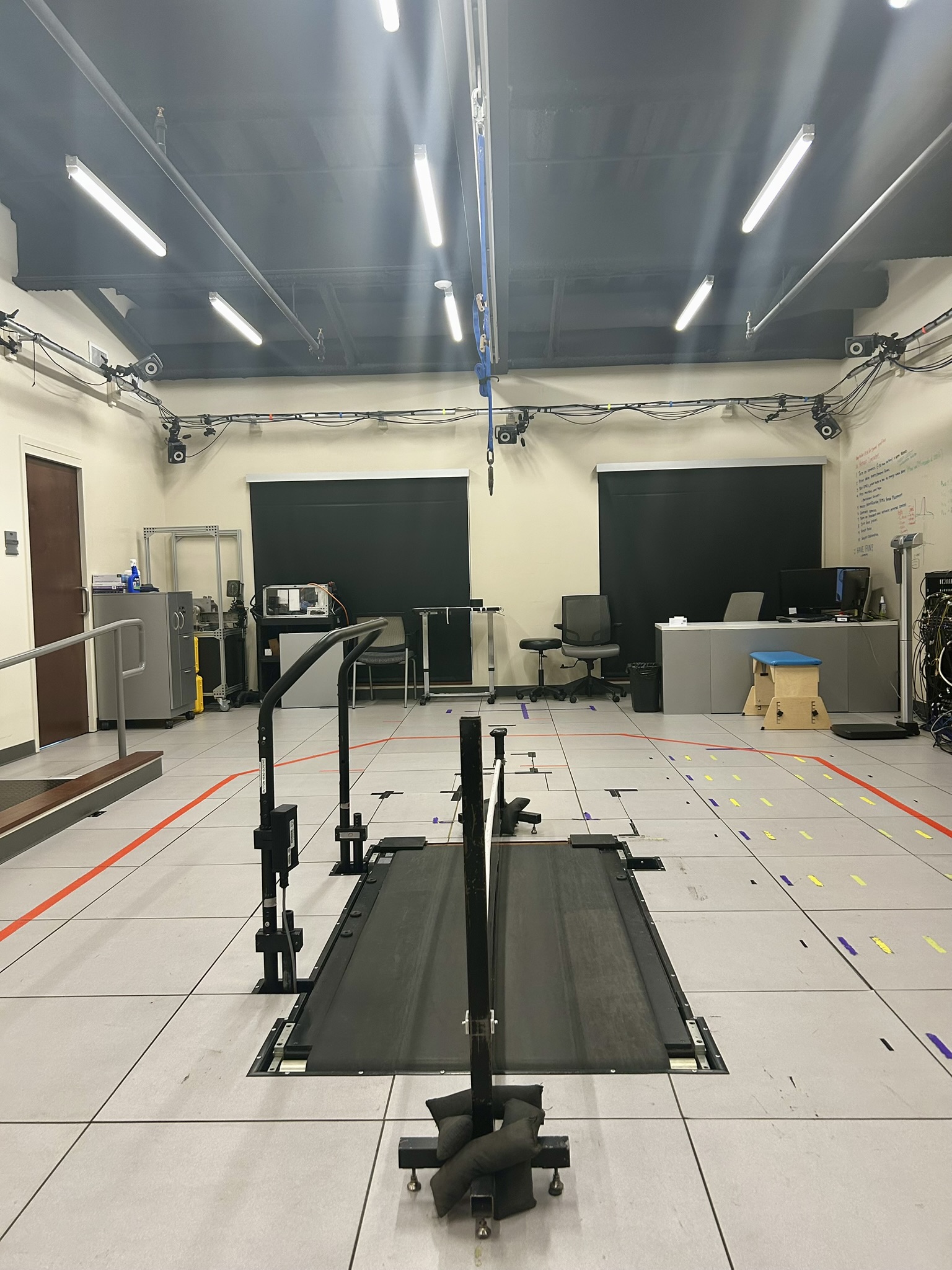 SML lab with the Bertec Treadmill in the middle of the room