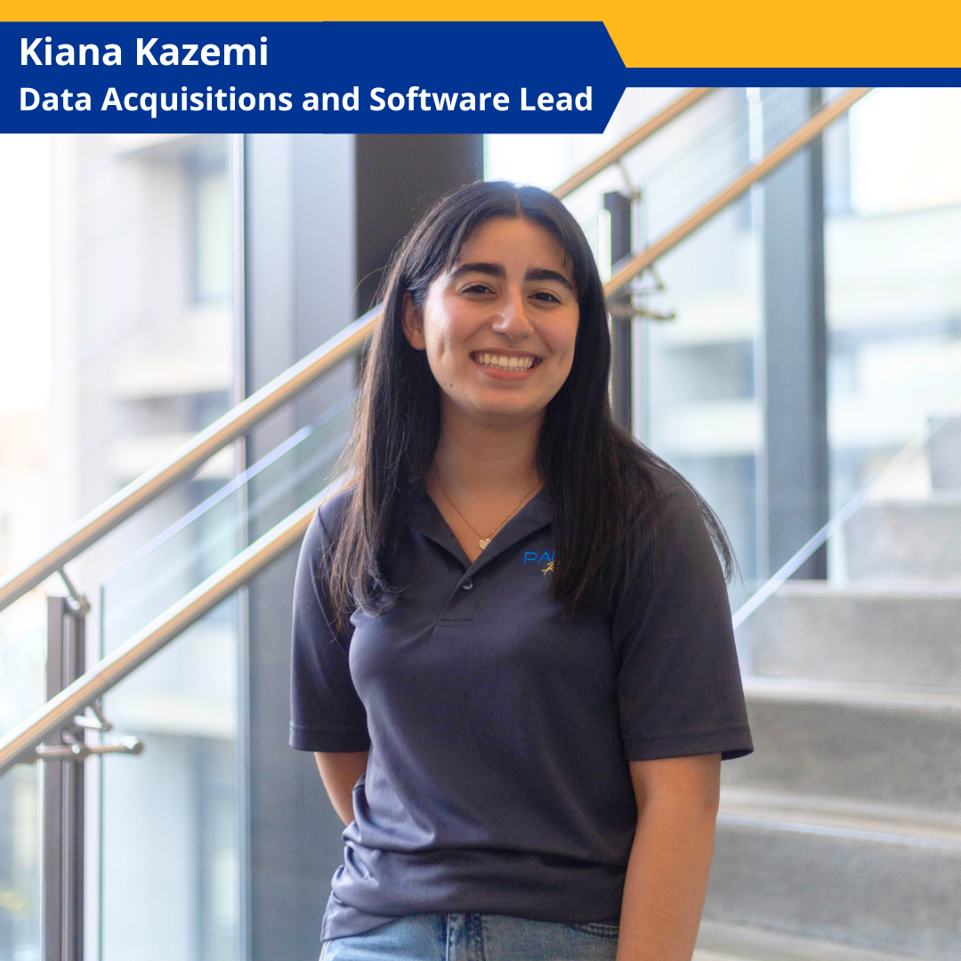 Kiana Kazemi, data acquisitions and software lead
