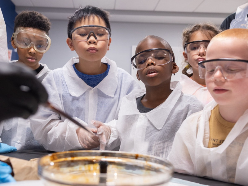 kids in a lab