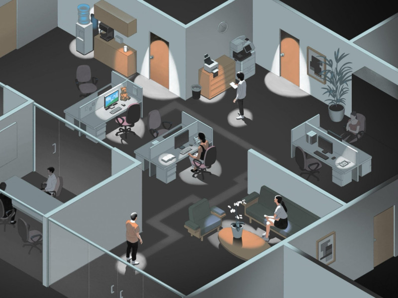 illustration of an office